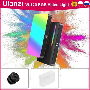 Ulanzi VL120 RGB 카메라 비디오 라이트 미니 휴대용 3100mAh 사진 조명 스마트 폰 Vlog 채우기 라이트 RGB 비디오 라이트