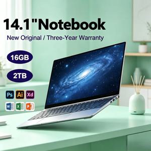 휴대용 14.1인치 초슬림 경량 노트북, 고주사율 화면, 인텔 N3700 탑재, 16GB 램 + 2TB SSD, 윈도우 11 P