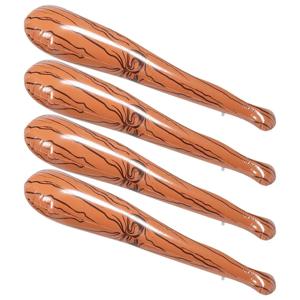 4개입 풍선 야구 배트 90cm 나무 무늬 가짜 배트 파티 응원봉 재사용 가능 PVC 스포츠 생일 장식 파티 소품