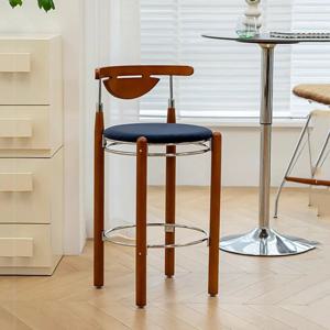 럭셔리 뷰티 바 의자 미적 프리미엄 편안한 트렌디 바 의자 빈티지 클래식 Taburetes De Barmodern Furniture