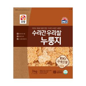 [국산] 사조오양 수라간 우리쌀 누룽지 3kg 실온보관