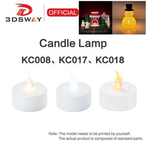 밤부랩 LED 플레임 티라이트 캔들 세트 3D 프린팅 모델 (밤부랩, 크리에이티, 엘리고 3D 프린터 액세서리 KC008/KC017 용)
