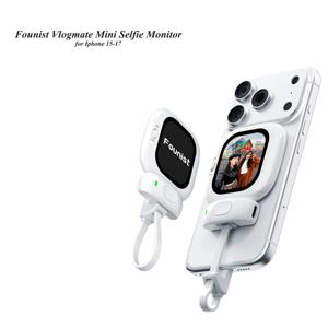Founist Vlogmate 미니 자석 셀피 모니터 스크린 아이폰 15-17 AMOLED 후면 카메라 모니터 스크린 브이로그 라이브용