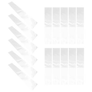 50개 투명 넥타이 보관 가방 30x3.9인치 크리스탈 투명 플라스틱 슬리브 넥타이 보호용 여행용 서랍장/옷장/소매점용