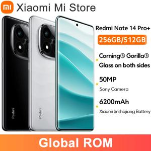 글로벌롬 레드미 노트 14 프로 플러스 스마트폰 6200mAh 90W 충전 6.67인치 1.5K 120Hz 디스플레이 50MP 스냅드래곤 ®   7세대 3 IP68