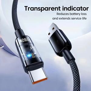 240W QC 3.0 USB to 타입 C 초고속 충전 케이블, 충전기 케이블 멀티 포트 다중 USB 충전 코드