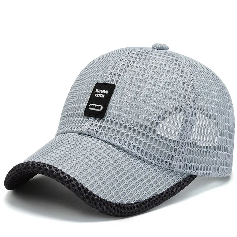 [NORTHWOOD] 남성용 메쉬 야구 모자 통기성 여름 모자 아빠 모자 야외 낚시 모자 Bone Gorras Snapback Trucker Cap