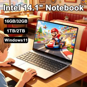 헤라클레스 2026 최고급 인텔 노트북 컴퓨터 14.1인치 FHD 게이밍 노트북 윈도우 11 SSD 2TB DDR4 16/32GB PC 노트북 1920*1080