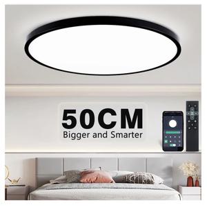 50CM 대형 천장 조명 스마트 APP/원격 제어 디밍 가능 침실 48W 천장 조명 AC 110/220V 거실 조명