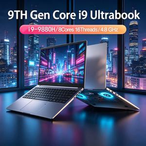 노바 파워 15.6인치 노트북 2DDR4 2M.2 SSD 인텔 i9 프로세서 윈도우 11 프로 WIFI5 BT 지문인식 울트라북