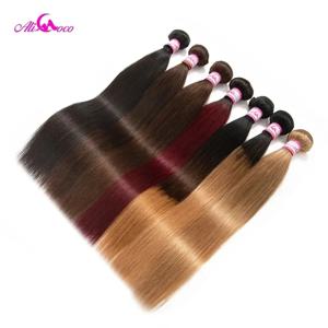 알리 코코 브라질리언 스트레이트 헤어 1/3/4 번들 