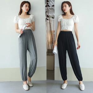 여성 잠옷 바지 가을 모달 라운지 착용 홈 바지 여성 잠옷 홈 바지 홈 양복 가을 Homewear 바지