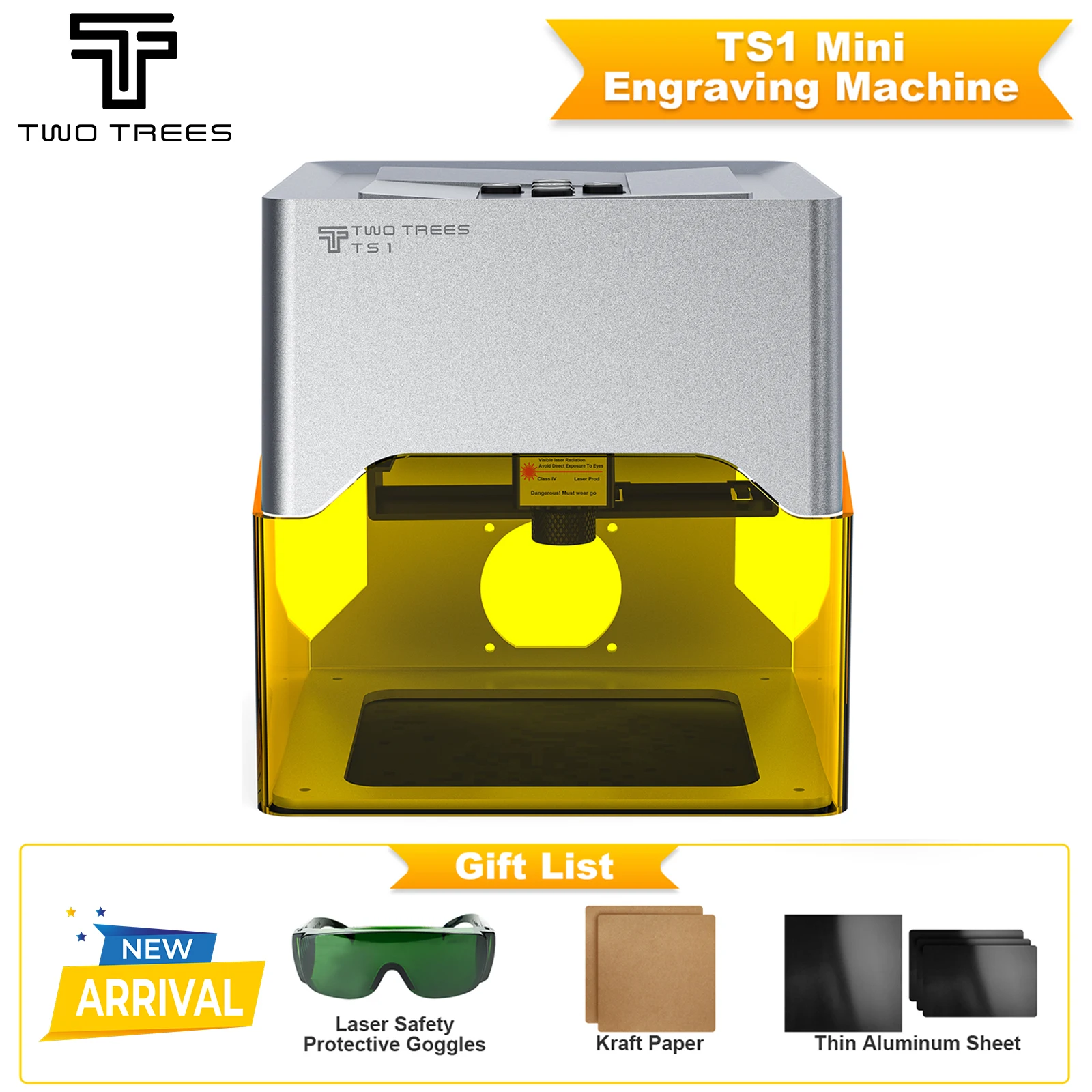Twotrees TS1 휴대용 미니 레이저 조각기 CNC 블루투스 기계 DIY 로고 마킹 기계 페인트 개 태그 종이 가죽 나무