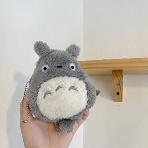 귀여운 애니메이션 고양이 동전 지갑 부드러운 봉제 지퍼 작은 지갑 (어린이, 청소년, 소녀, 여성용) 귀여운 데이터 케이블 이어폰 가방 열쇠 파우치