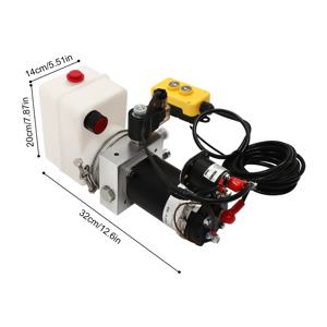 유압 펌프, 12V 원격 제어식 유압 파워 유닛, 덤프 트레일러용 단동 덤프 트럭 유압 펌프