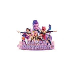 새로운 핫 애니메이션 kpop 마녀 사냥 생일 파티 테마 파티 생일 케이크 장식 소녀의 생일 파티 선물에 적합
