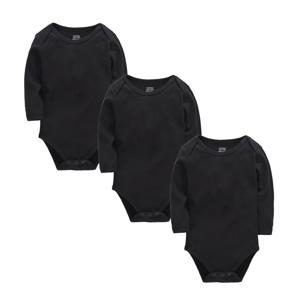 Honeyzone 3PCS 검은 아기 소년 의류 세트 긴 소매 바디 슈트 코튼 소프트 점프 슈트 속옷 신생아 Loungewear 유아 복장