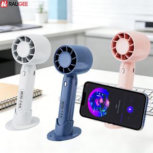 휴대용 미니 핸디 선풍기 USB 핸드 선풍기 충전식 휴대용 야외 소형 포켓 선풍기 3단 속도 미니 탁상용 선풍기 (휴대폰 거치대 포함)