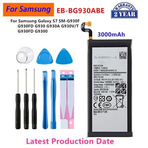 삼성 갤럭시 S7 SM-G930F G930FD G930 G930A G930V/T G930FD G9300 용 EB-BG930ABE 배터리 및 도구, 3000mAh, 신제품