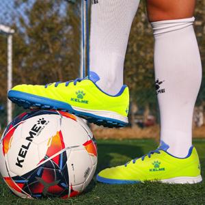 Kelme Tf 브로큰 네일 축구화 성인 청소년 미끄럼 방지 축구화 인공 잔디 5인조 게임 축구화 스포츠