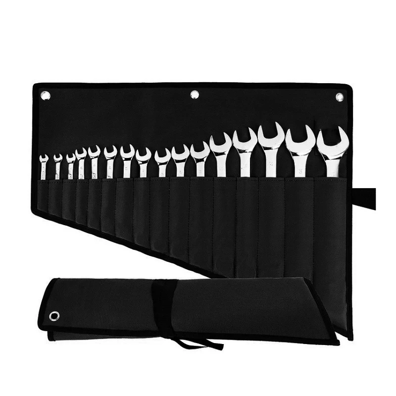 렌치 롤 오거나이저 16포켓 방수 옥스퍼드 천 공구 수납 파우치 롤업 주머니 (Wrench Roll Organizer Bag for Wrenches Organization)
