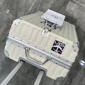 2024년 신상 멀티 기능 캐리어 가방, 후크 컵 홀더, 비밀번호 잠금 장치가 있는 대학생용 여행 가방