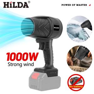 HILDA 뉴 스톰 포스 1000W 에어 블로워 핸드헬드 무선 먼지 제거기 눈 및 잎 청소기 터보 제트 클리너 마키타 배터리용