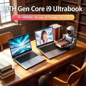 세련되고 놀라운 최고급 15.6인치 노트북 인텔 코어 i9-12900H/i9-10885H 윈도우 11 프로 2DDR4 2M.2 SSD 울트라북 컴퓨터