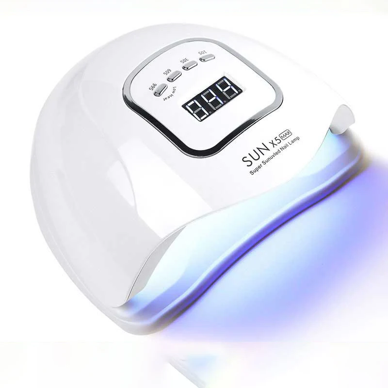 SUNX5Max 150W UV LED 네일 램프 빠른 건조 젤 네일 광선 요법 기계 45 LED 매니큐어 살롱 도구 장비