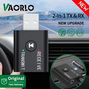 2 in 1 차량용 오디오 송신기 리시버 3.5mm AUX 잭 RCA USB 동글, 마이크 포함 음악 무선 어댑터, 유선 스피커, TV, PC용