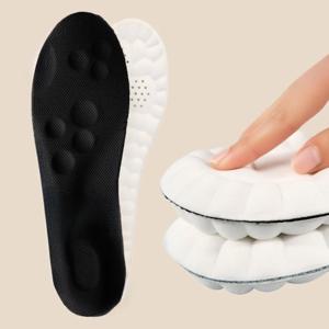 라텍스 스포츠 깔창 높은 탄력성 소프트 슈패드 아치 서포트 교정용 깔창 통기성 탈취 충격 흡수 쿠션