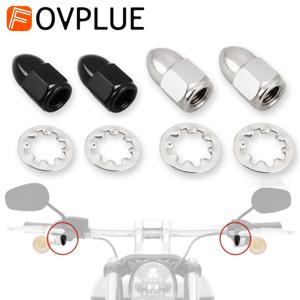할리 다이나 CVO 소프테일 일렉트라 스트리트 글라이드 스포츠스터 883 1200 5/16″-24 오토바이 백미러 핸들바 마운트 너트 키트