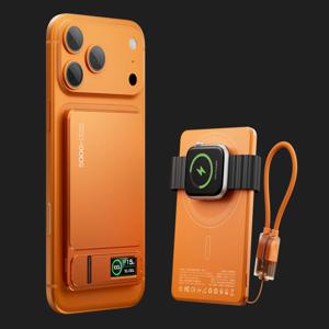 CCC 10000mAh 슬림 보조배터리 오리지널 파워뱅크 마그세이프용, 마그네틱 무선 20W 고속 충전 휴대용 배터리 아이폰 12-17 iWatch용