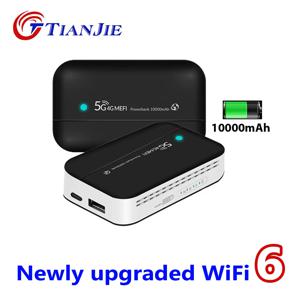 모뎀 와이파이 심카드 언락 4G LTE 무선 와이파이 6 라우터 10000mAh OEM 와이파이 모뎀 포켓 10 사용자