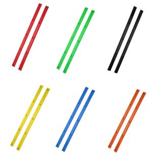 2개입 내구성 있는 ABS 립 본즈 레일 컬러풀 36.5x1.7cm 스케이트보드 레일 가드 보드 레일 스케이트보드 데크