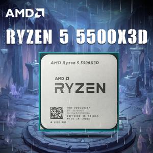 AMD Ryzen 5 5500X3D 6코어/12스레드 프로세서: 96MB L3 3D V-Cache 기술, 3.0-4.0GHz, 105W TDP, AM4 소켓 - 팬 없음 e스포츠용 조립 - e스포츠 빌드
