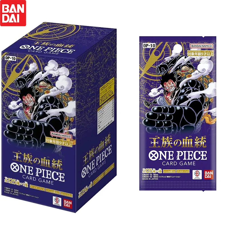 새로운 반다이 원피스 카드 게임 Royal Bloodline OP-10 부스터 백 TCG 컬렉션 카드 일본 1 부스터 6 카드