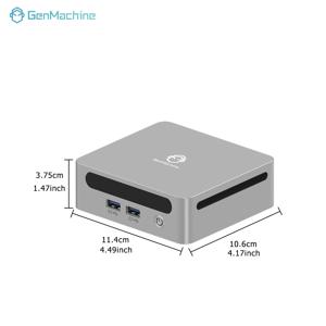 젠머신 AMD 라이젠 5 6600H ES 4.5GHz 45W 미니 PC 윈도우 11 DDR5 16G 6400Mhz WIFI6 미니 PC 게이머 DIY 게이밍 컴퓨터