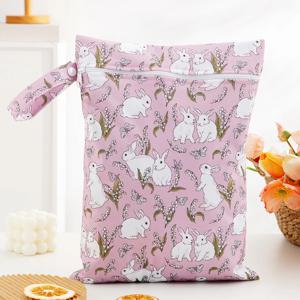 Elinfant 1 PC 새로운 방수 재사용 가능한 아기 기저귀 가방, 아기 밴드백, 대용량 엄마 기저귀 보관 가방 도매