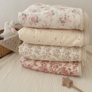모슬린 아기 담요 신생아 유아 Swaddles 랩 담요 겨울 양털 열 어린이 침대 유모차 수면 커버 부드러운 던지기 담요