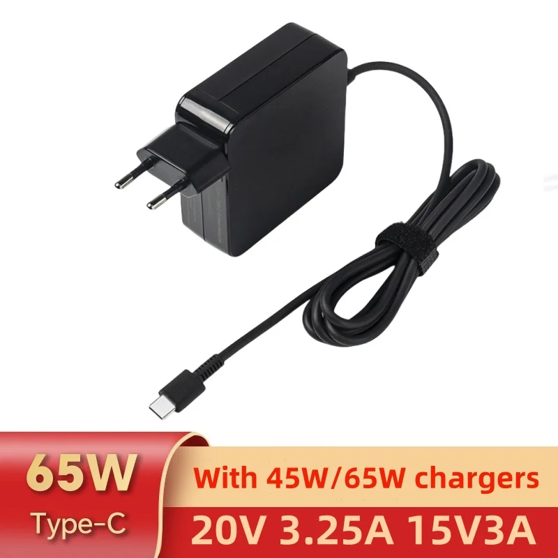 65W 최대 61W 45W USB C 타입 C 휴대폰 노트북 충전기 전원 어댑터 맥북 ASUS 젠북 레노버 델 샤오미 에어 HP 소니용