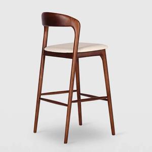 가정, 카페, 바용 현대적인 미니멀리스트 목재 바 의자, 쿠션형 하이 스툴, 65/70/75cm