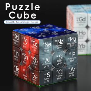 주기율표 큐브스피드 지이나 스타 3x3 스피드 큐브 퍼즐 매직 큐브 3x3x3 퍼즐