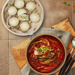 진심담은 육만두국(진심 육개장 600g X 10팩 + 닭가슴살 고기만두 X 10팩)