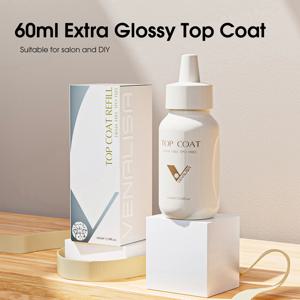 10ml/60ml 베날리사 헤마/티포 프리 고품질 리필 젤 쏙 오프 UV/LED 베이스 코트 롱래스팅 노와이프 탑 코트 젤 폴리쉬