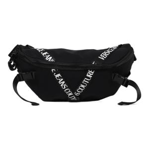 VERSACE JEANS COUTURE 나일론 크로스바디 백, 슬링백, 패니팩 라지 남성용 블랙 74YA4B61-ZS590-899