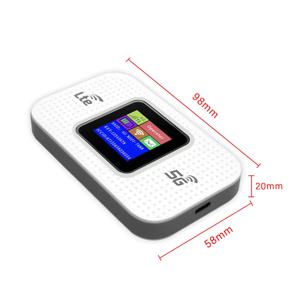 4G LTE 모바일 WiFi 라우터 300Mbps 고속 핫스팟 모뎀(전화 노트북 태블릿용 컬러 스크린 포함)
