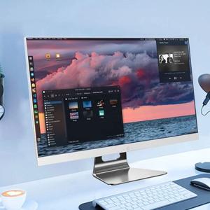 OEM 24인치 I7 12650H AIO PC 16G DDR4 512G SSD 비즈니스 모노블록 올인원 데스크탑 컴퓨터 (UPS 배터리 및 3.0MP 카메라 포함)