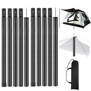 텔레스코픽 텐트 폴 2 개의 범용 조정 가능한 알루미늄 캠핑 천막 폴 세트 Sun Sail Shelter Rods Tarp Tent 액세서리