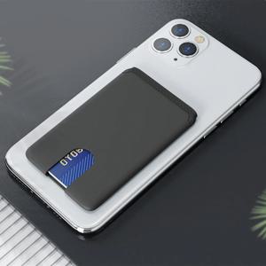 휴대폰 홀더 스티커 신용카드 홀더 3M 접착제 부드러운 실리콘 모바일 폰 지갑 아이폰 안드로이드 삼성 호환